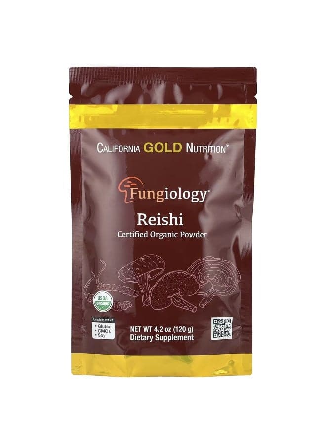 California Gold Nutrition, Fungiology®, Certified Organic Reishi Powder, 4.2 oz (120 g)
