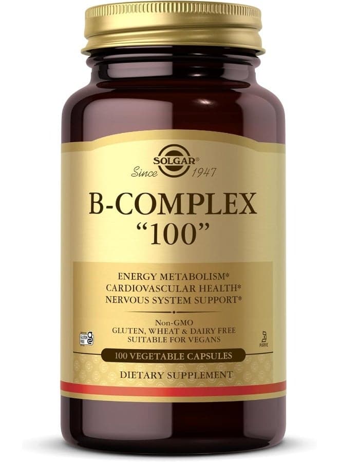 B-Complex '100' Dietary Supplement - 100 Vegetable Capsules