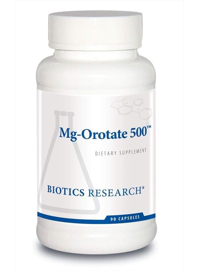 Biotics Research Mg Orotate 500 Magnesium Orotate Form, Cardiovascular Support, Heart Health, Overall Relaxation Response, Improves Sleep and Muscle Relaxation. 90 Capsules