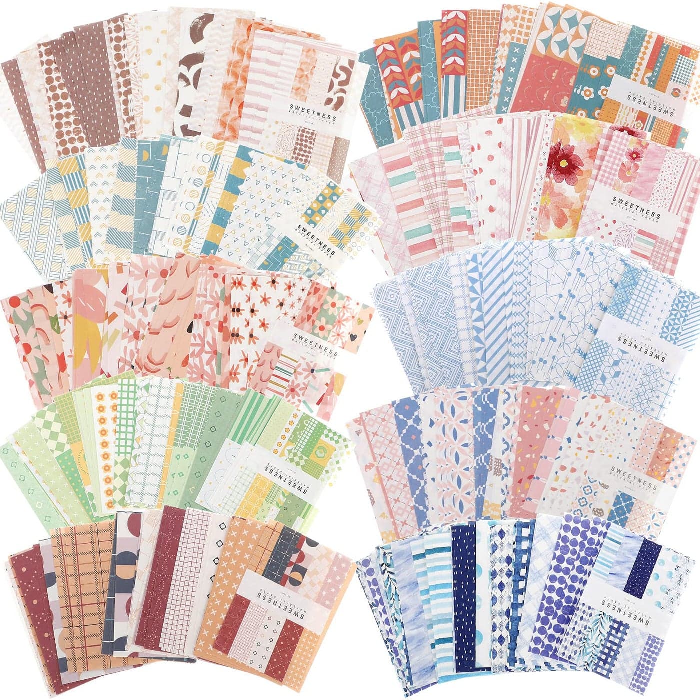 500 Sheets Vintage DIY Scrapbook Paper Supplies Aesthetic Paper Supplies Decorative Paper Material for DIY Scrapbooks Journal Photo Album Crafts Classic Style335 x 217 Inches