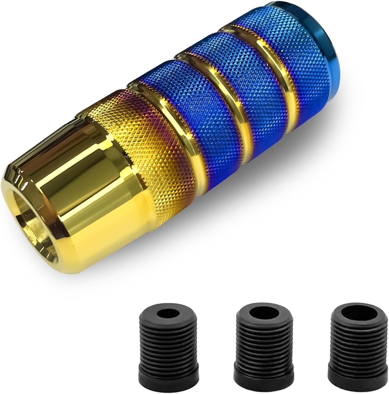 Hirificing Weighted Aluminum Gear Shift Knob - 3.78" Universal Manual Shift Knob with Adapters