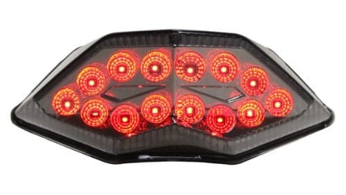 Motodynamic Integrated Sequential LED Tail Lights Smoke Lens for 20132017 Kawasaki Ninja 300