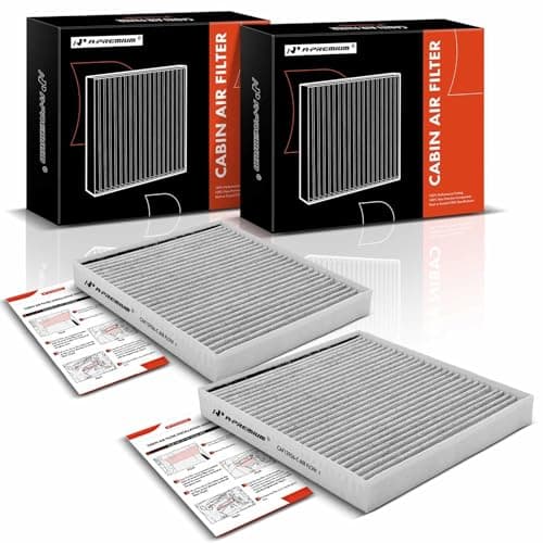 A-Premium 2-PC Cabin Air Filter with Activated Carbon Compatible with Hyundai Palisade 2020 2021 2022 2023 - V6 3.8L - Replace# 97133-S8000