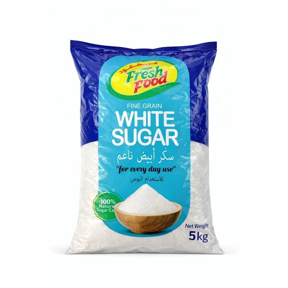 Fresh Food Fine Grain White Sugar- 5kg