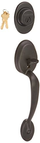 Schlage F58 PLY 622 Plymouth Handleset Exterior, Matte Black (Exterior Half Only)