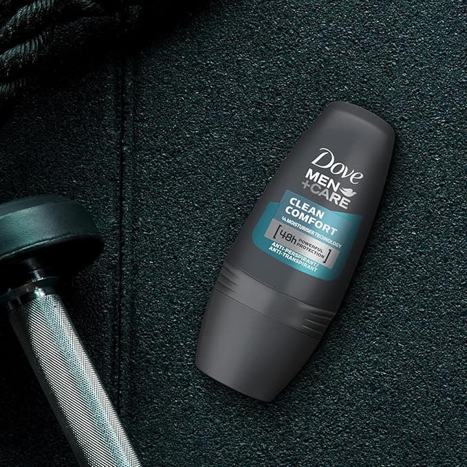 Dove Men Care Clean Comfort AntiPerspirant Deodorant Roll On with Advanced Moisturizer technology giving 48 Hours Powerful Protection 50 ml 6 Pack