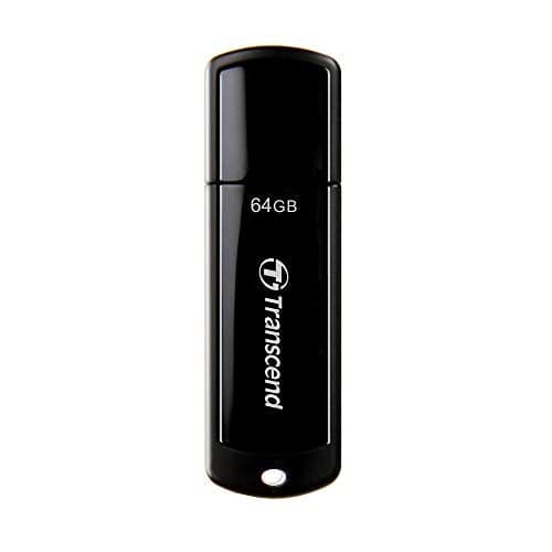 Transcend JetFlash 700 64GB USB 3.1 Gen 1 (USB 3.0/2.0) Flash Thumb Drive, Up to 100MB/s , Type-A External Data Storage Memory Stick Compatible with Computer/Laptop/Desktop/PC - TS64GJF700