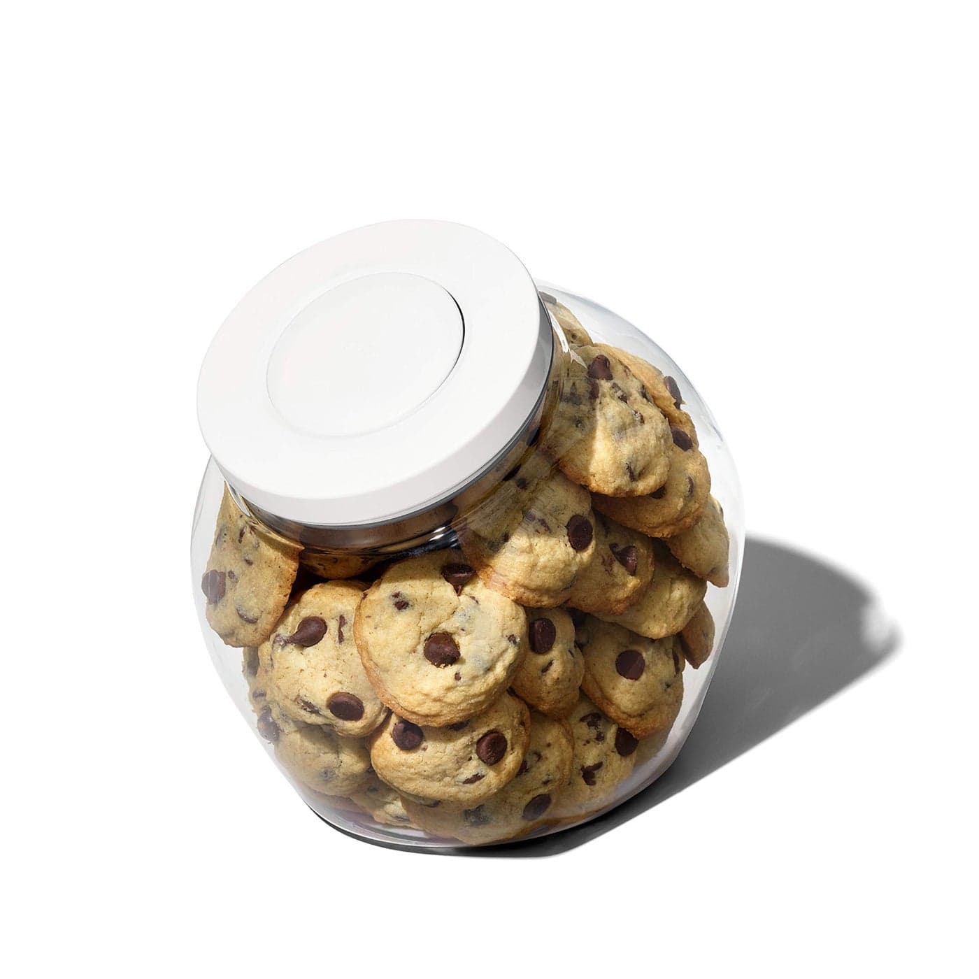 OXO Good Grips 30 Qt POP Medium Cookie Jar Airtight Food Storage for Snacks and More White and Clear