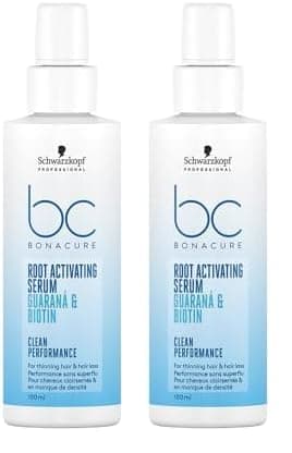 Schwarzkopf Professional Root Activating Serum for thinning hair with Guaran Biotin For scalp care Vegan 100ml Pack of 2
