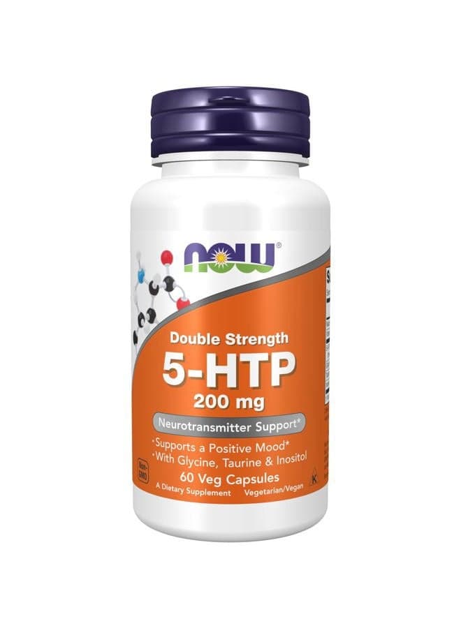 Supplements, 5-HTP (5-hydroxytryptophan) 200 mg, Double Strength, Neurotransmitter Support*, 60 Veg Capsules