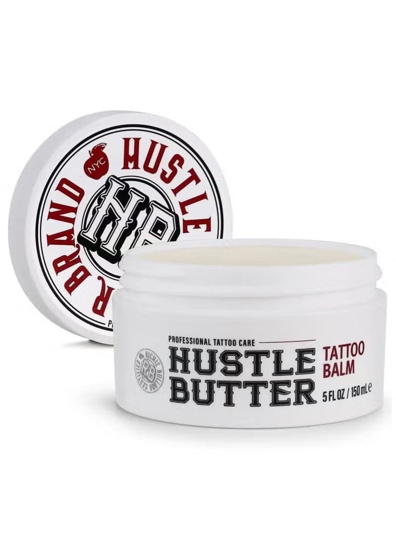 Tattoo Aftercare 5oz Tattoo Balm, Heals + Protects New Tattoos and Rejuvenates Older Tattoos - 100% Vegan Cream No-Petroleum