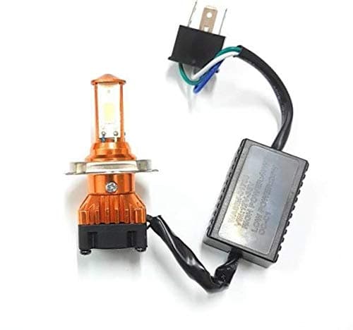 Meenu Arts Super Bright Led Headlight Bulb with H4 Fitting Compatible for Yamaha Ray/ZR/Z/Alpha/Fascino