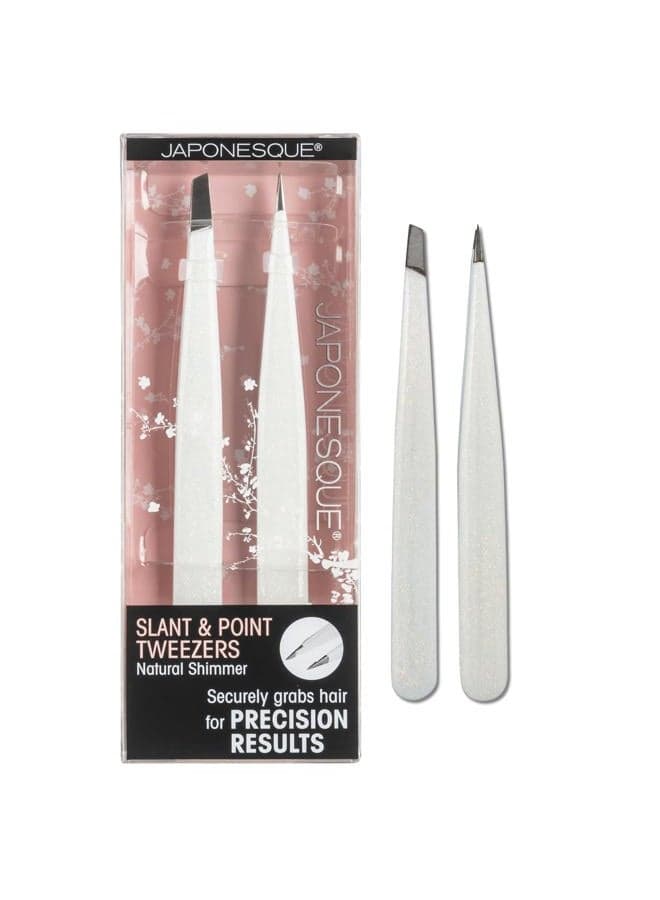 Slant & Point Tweezers Natural Shimmer