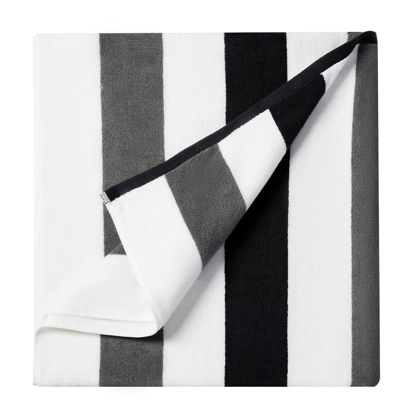 Bornbay Cotton Oversized Beach Towel Extra Large 40X70 Plush Thick Mens Beach Towels XL Fluffy Stripe Pool Towels Charcoal Gray Swimming Towel for Adults Mens Women