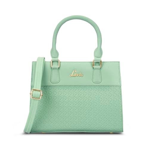 Lavie Women's Bot Neline Solid Satchel Bag for Women | Satchel Handbag for Work | Ladies purse | Stylish Shoulder Bag | Gift for Women