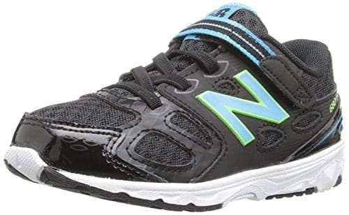 New Balance Kid's 680 V3 Running Shoe, Black/Blue/Green, 2 Extra Wide US Infant