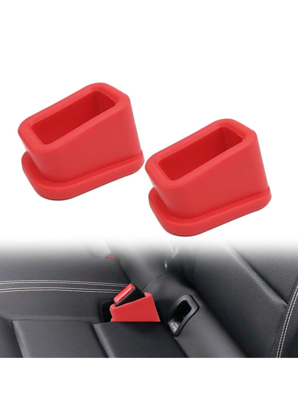 Car Seat Belt Buckle Holder 2 Pack Easy Access for Kids Compatible with Most Cars Automotive Accessories