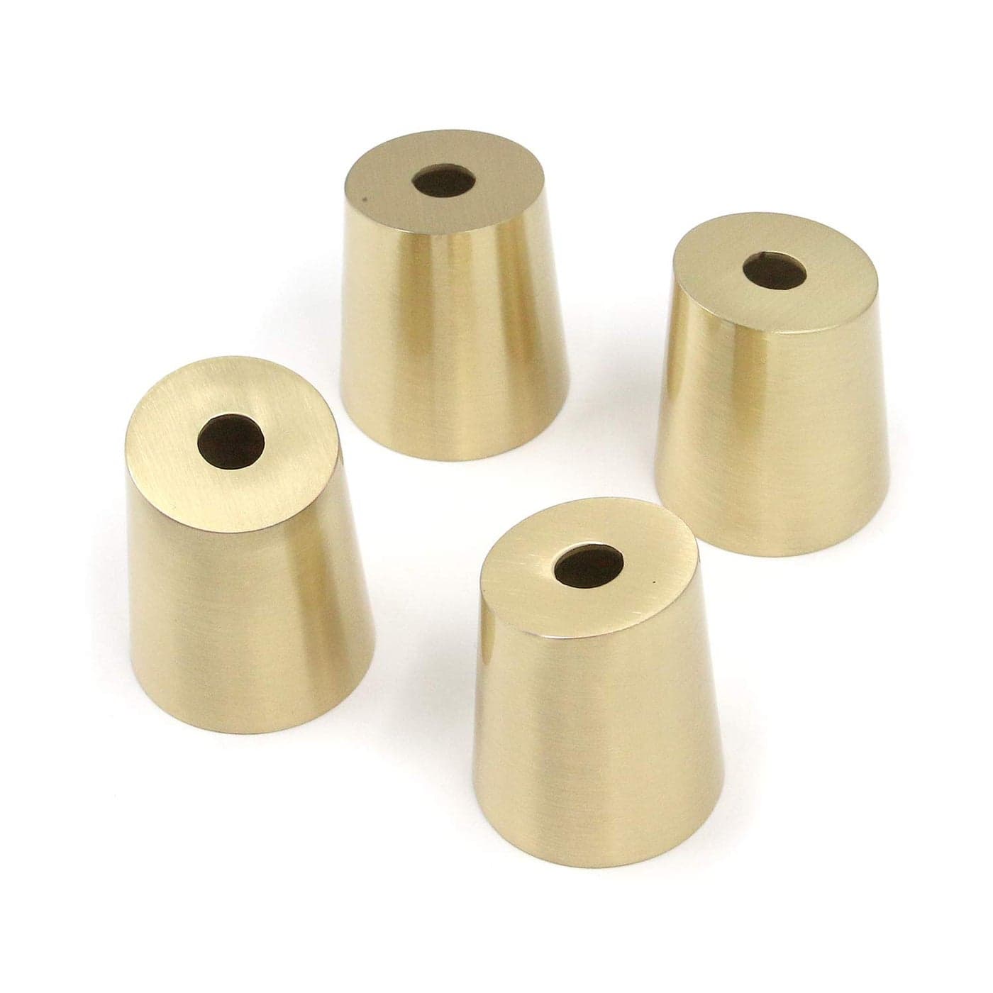 Geesatis 4 pcs Gold Chair Leg Caps 12 inch Round Furniture Leg Cover Floor Protector Modern Style Table Chair Sofa Feet Cover Zinc Alloy