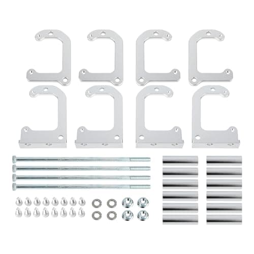 BIGREAT Billet Coil Relocation Brackets Remote Mount Compatible with LS Swap Truck LQ4 LQ9