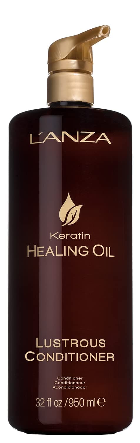 LANZA Keratin Healing Oil Lustrous Conditioner Deep Conditioner for Dry Damaged Hair Repairs Boosts Hair Shine Strength Sulfate Free Cruelty Free Paraben Free Hair Care
