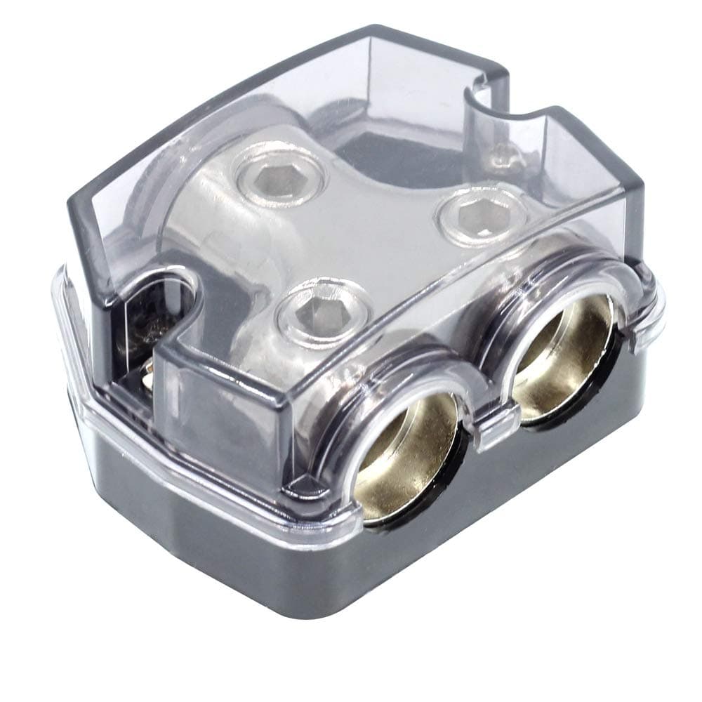 ZOOKOTO 1X0GA In/2X0GA Out Power Distribution Block for Car Audio Amplifiers
