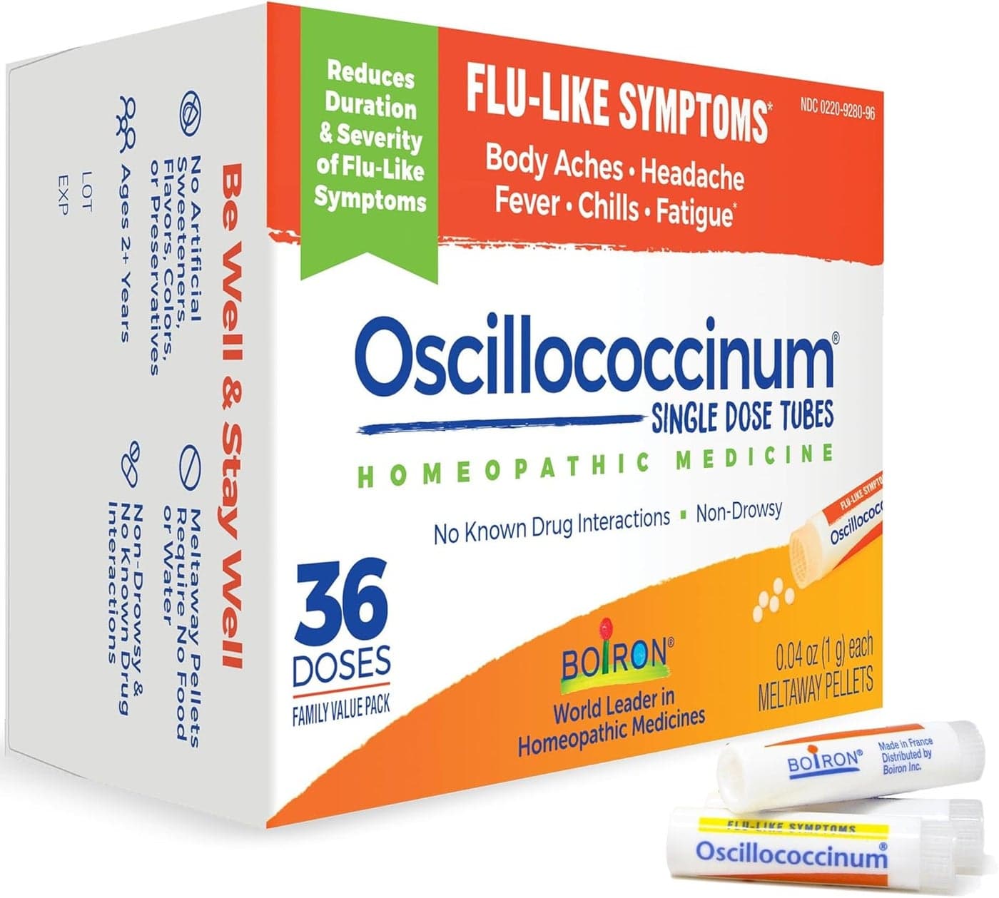 Boiron Oscillococcinum Homeopathic Medicine for fluLike Symptoms White 36 Count