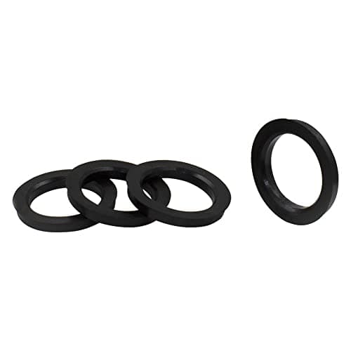 Wheel Accessories Parts Set of 4 Hub Centric Ring 78mm OD to 72.56mm Hub ID, Black Polycarbonate (Wheel Hub Ring, 4 Pack, 78 mm OD to 72.56 mm ID Wheel Centerbore, Black Polycarbonate)