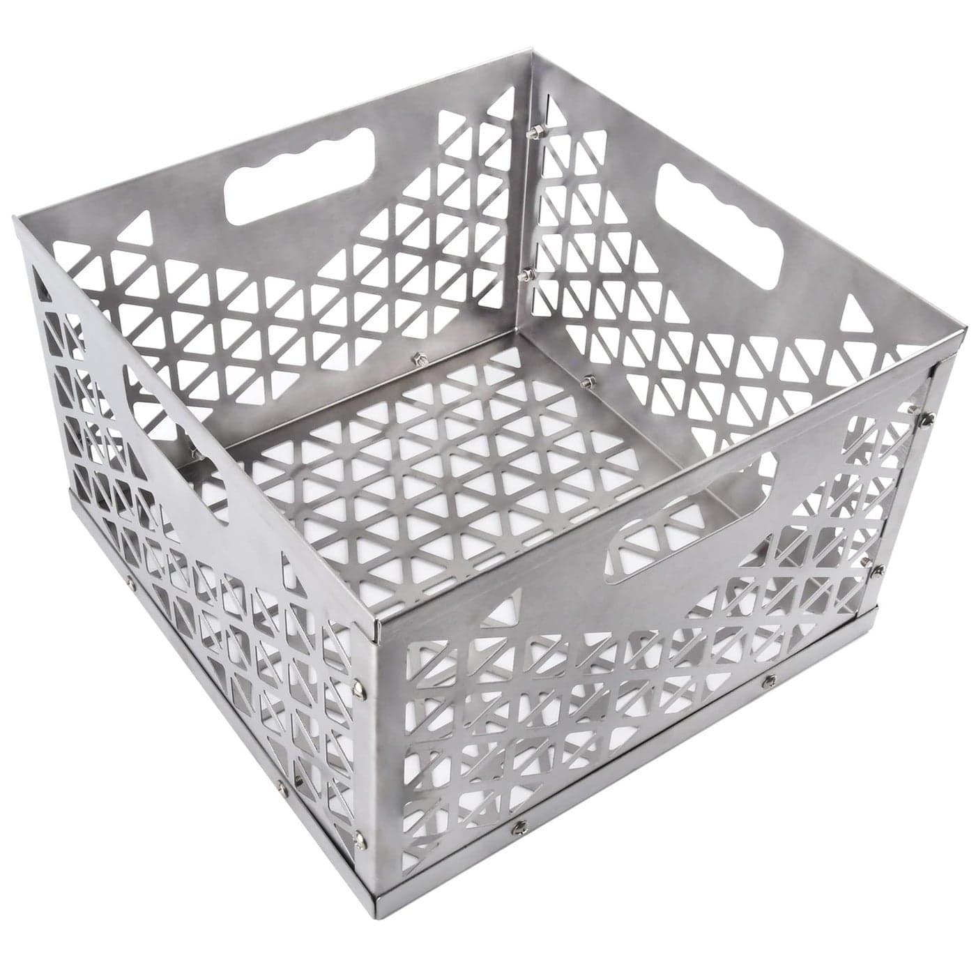 Foedo 12 Inch Charcoal Firebox Basket for Oklahoma Joe Offset Smoker Grill Accessories for Long and Efficient Smoking 12 x 12 x 75 Fire Basket for Oklahoma Joes Highland Stainless Steel
