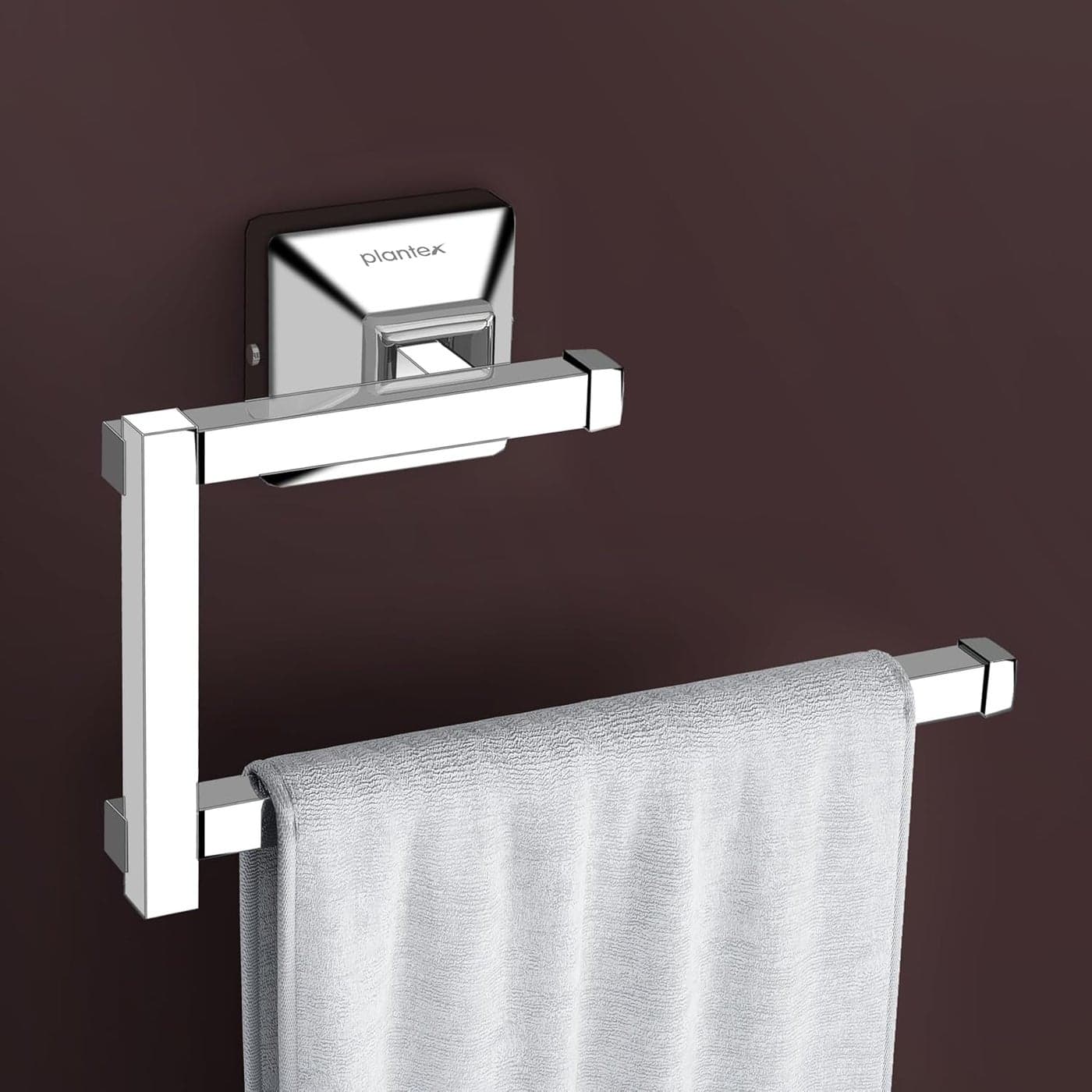 Plantex 304 Grade Stainless Steel Hand Towel Hanger for Washbasin/Towel Holder for Kitchen/Napkin Holder/Bathroom Accessories - Squaro (Chrome)