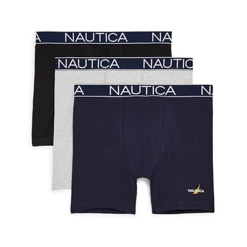 Nautica Men's 3-Pack Cotton Stretch Limited Edition Boxer Briefs