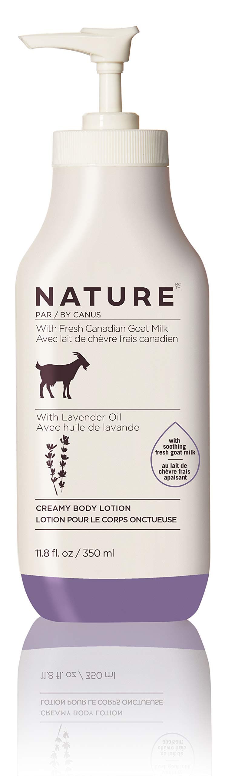 Nature by Canus Lavender Goat Milk Body Lotion 118 oz Creamy Moisturizer for Sensitive Dry Skin Rich in Vitamins A B3 Zinc Selenium