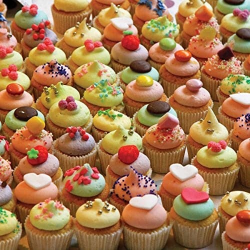 TDC Games World’s Most Difficult Jigsaw Puzzle, Double Sided Cupcakes - 500 Pieces