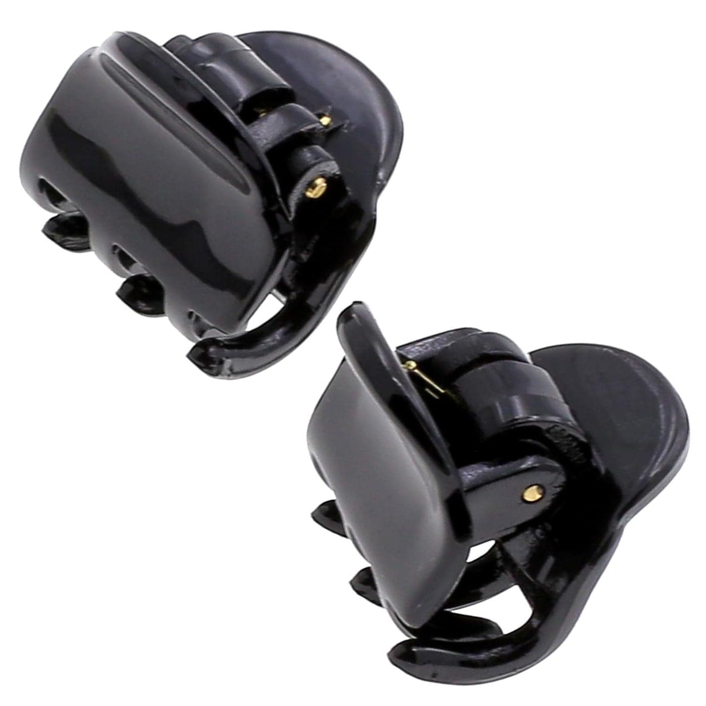 Camila Paris CP3288 French Hair Clip for Women Set of 2 Small Black Girls Hair Claw Clips Fashion Durable Hair Accessories for Women Luxury Ladies Strong Hold No Slip Grip Clamp Made in France