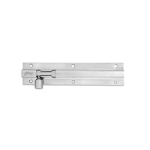 Godrej Door Fittings | Stainless Steel Tower Bolt | Ideal for Left & Right Handed, Inside & Outside Opening Doors | Satin Finish | Pack of 4 | 10 Year Warranty
