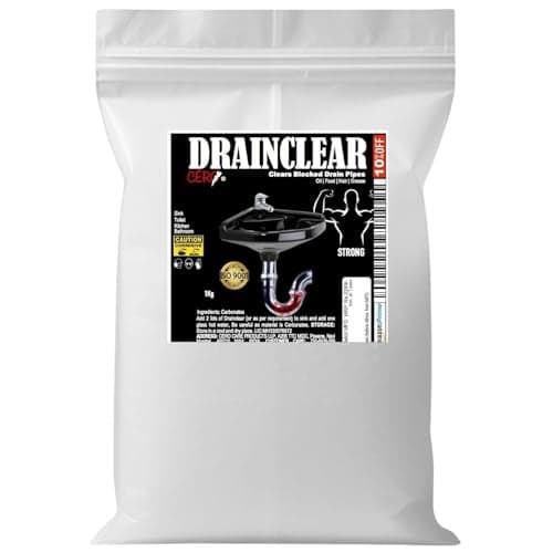 CERO ® Drainclear 1.45% WW (Dry Powder) To Clear Clogged Drains, Sinks And Pipes (1Kg)