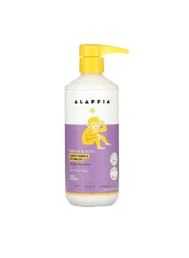 Babies Kids Conditioner Detangler Lemon Lavender 16 fl oz 473 ml