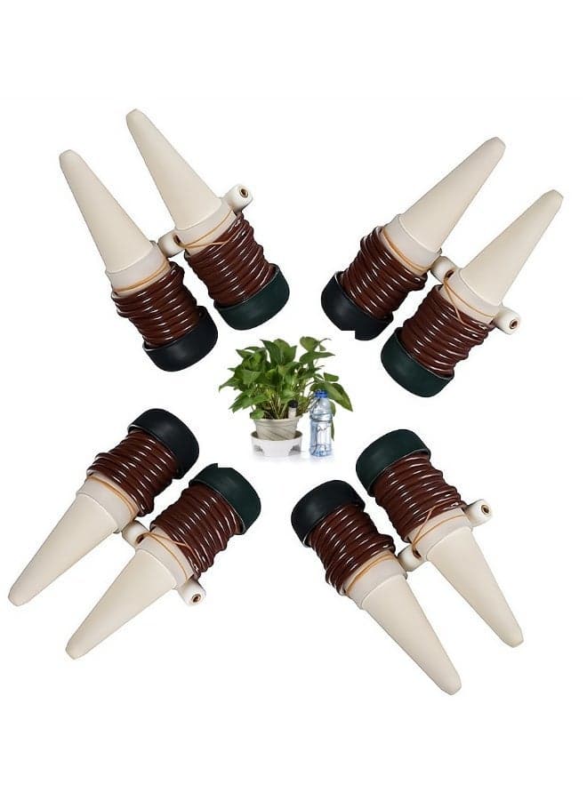 Self-Watering Spikes, 8Pcs Plant Watering Stakes Automatic Devices, Self Drip Irrigation Slow Release Automatic Plant Watering Devices for Indoor or Outdoor Potted Plants Flower