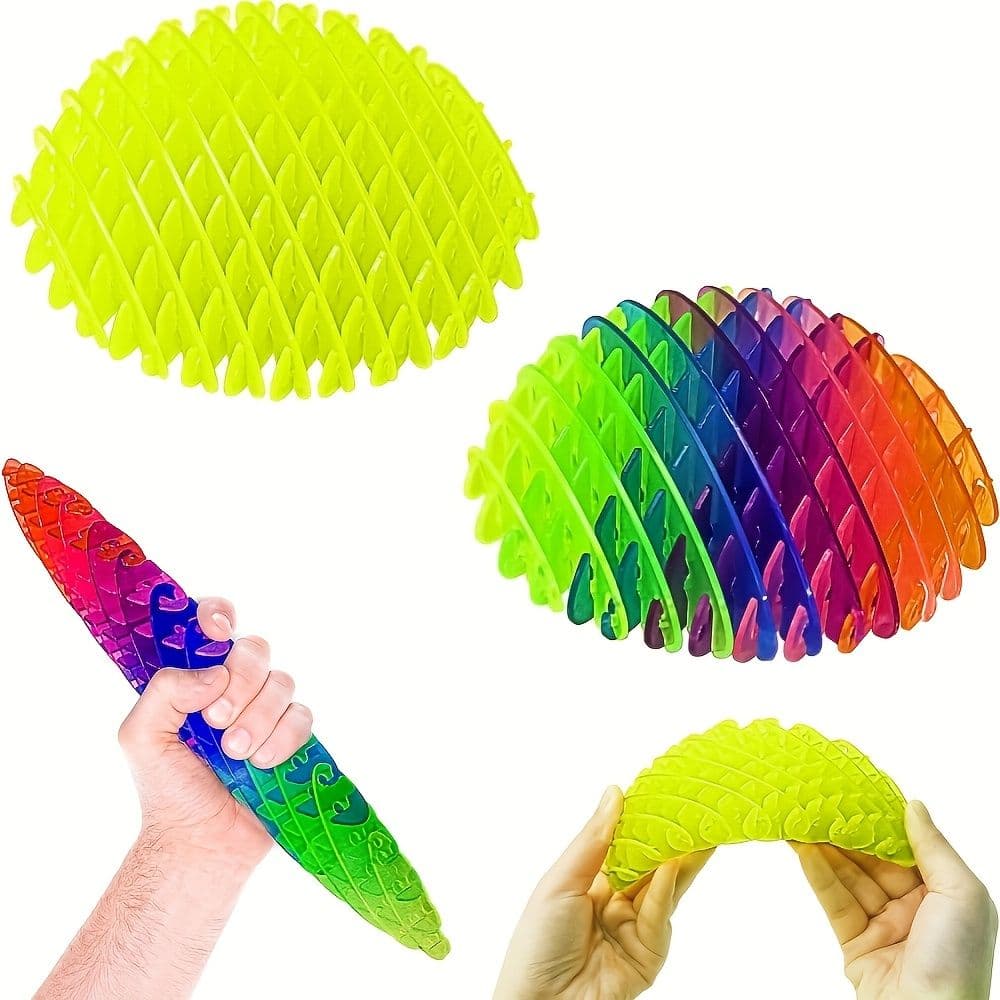 Rainbow Sensory Mesh Ball 11.81 Inch Tactile Stress Relief Travel Toy