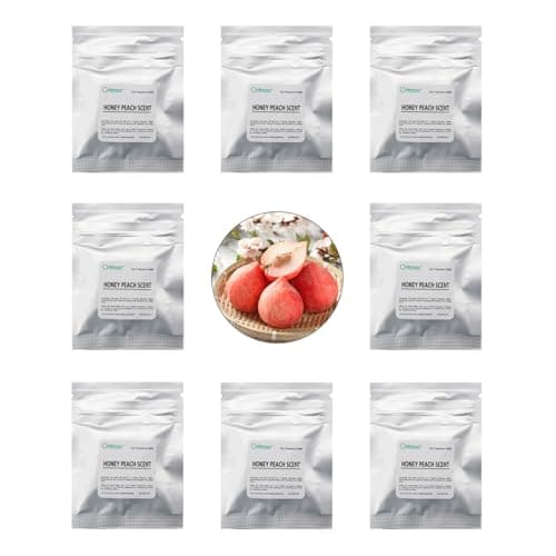 ORIESSE 32pcs Honey Peach Car Air Freshener Refill Fragrance Tablets8 Pack Peach Car Scents Pads for Air Freshener Vent Clips17cm07inches Diameters Aromatherapy Pads