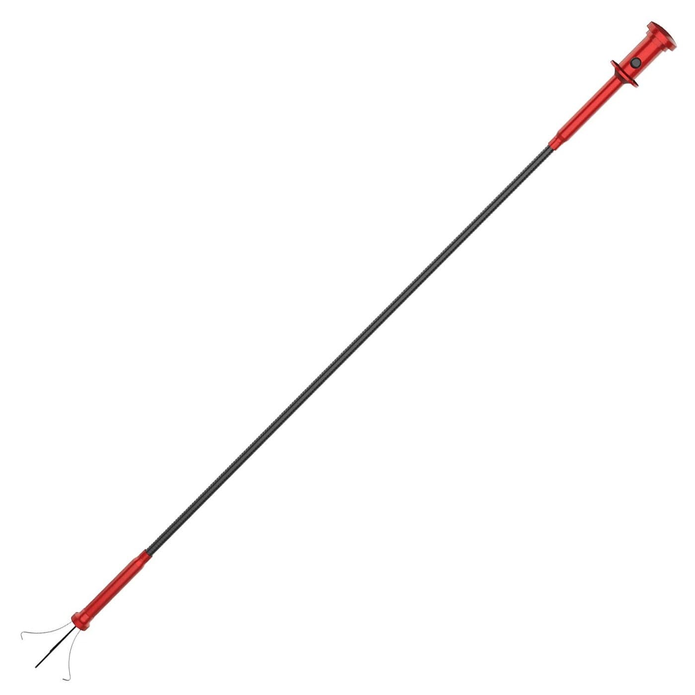 Housolution Grabber Tool Magnetic Fourclaw Picker Bendable Hose Reacher Pickup Sweeper with LED Lights Flexible Long Handy Reaching Assist Tool for Litter PickHome SinkDrain Red