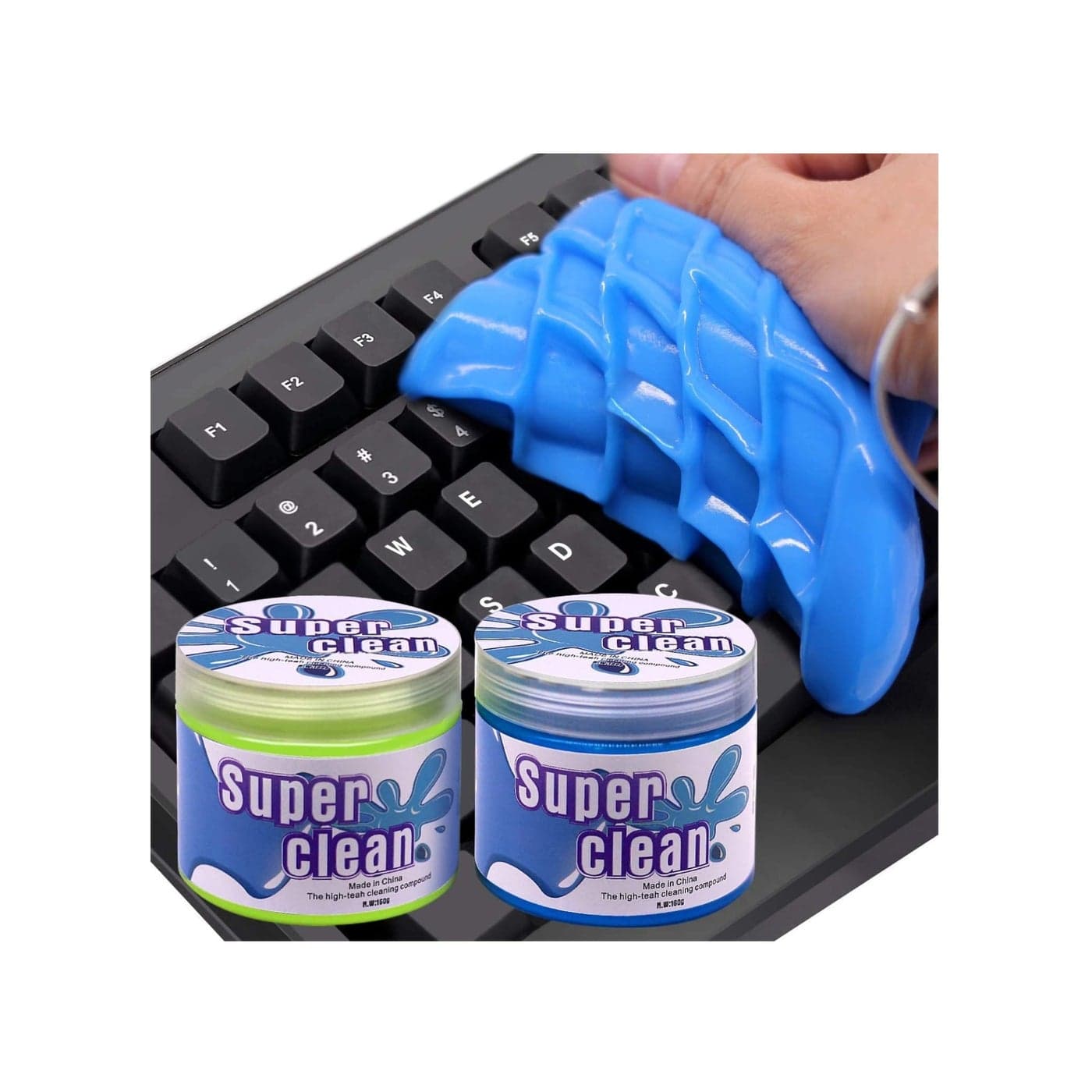 Cleaning Gel for Car, Keyboard Cleaner, Automotive Dust Cleaning Kit Universal Detailing Car Crevice Cleaner Auto Air Vent Removal Putty Cleaning Cleaner for Car Vents, PC, Laptops, Cameras