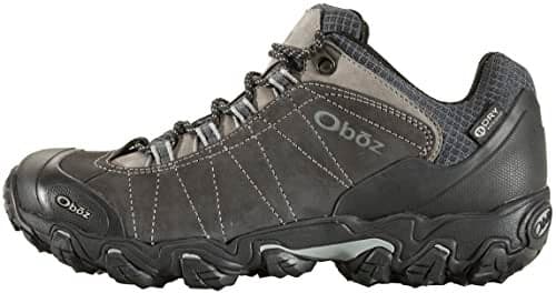 Oboz Men's Bridger Low B-Dry Hiking Shoe, Dark Shadow, 11 Wide
