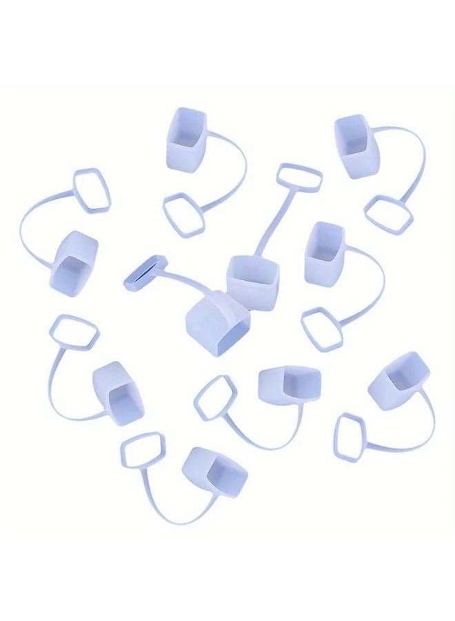 10Pcs Transparent Silicone Syrup Pump Caps Covers Pourer Dispenser Tip