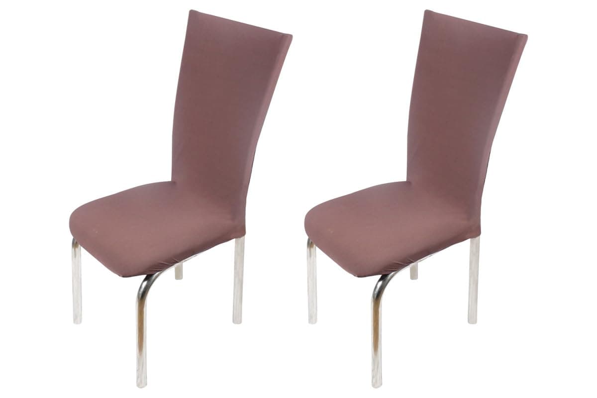 The Furnishing Tree Polyester Spandex Chair Cover Washable Stretchable Coffee Set of 2