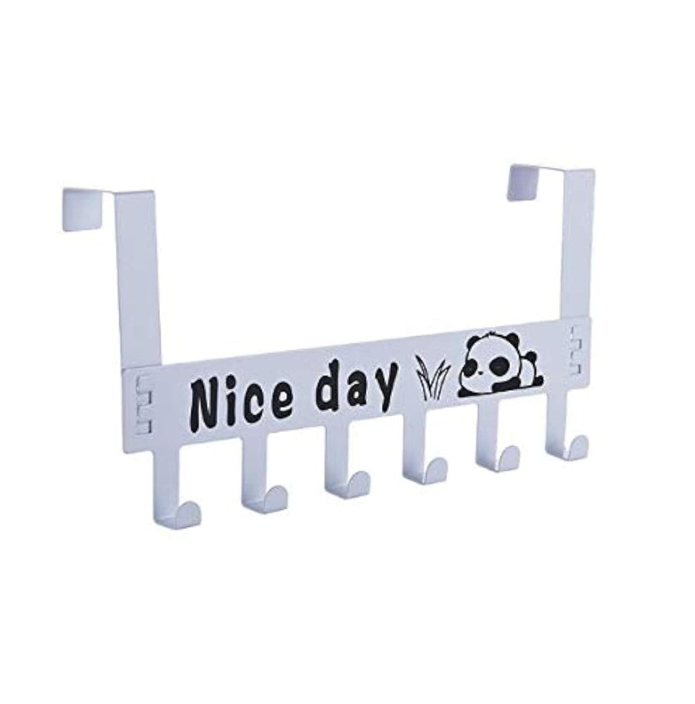 SYGA 6 Hooks Hanger Over The Door Hook Hanger(White)