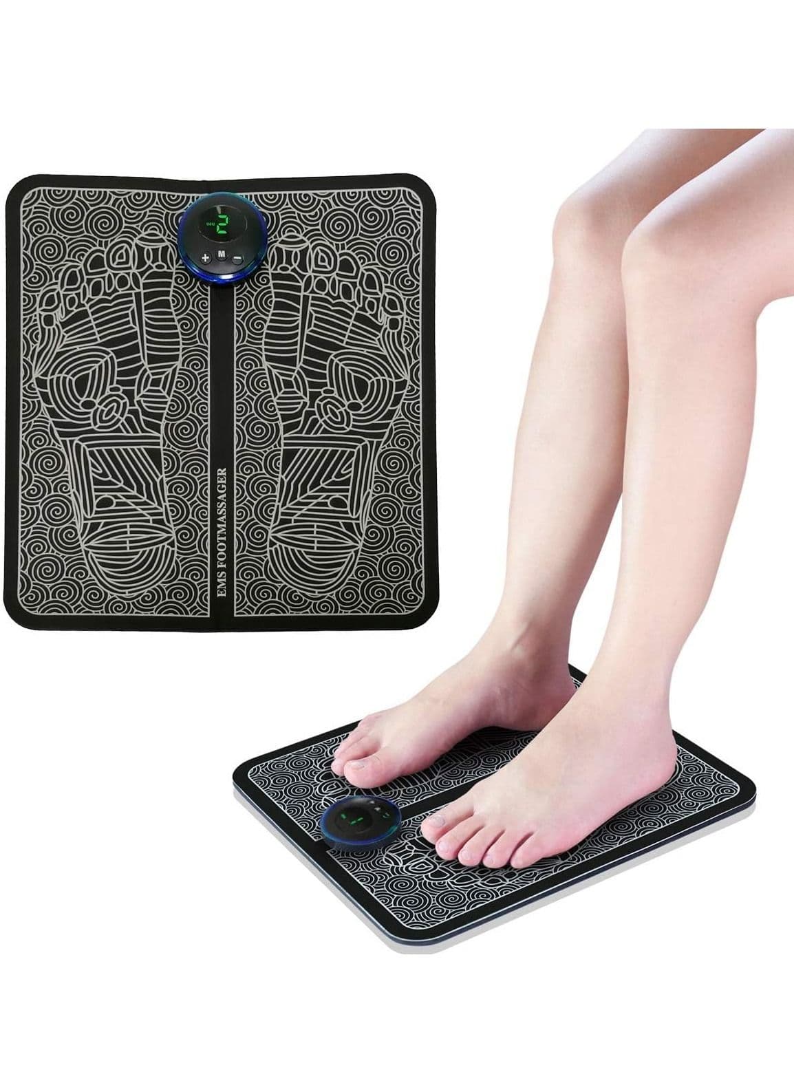 Electric Foot Massager EMS Smart Foot Pad Pulse Acupuncture Foot Care Equipment Relieve Fatigue and Relax Muscles