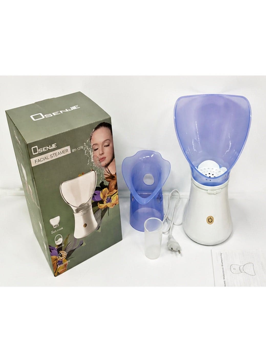 Advanced Facial Steamer for Women and Men with Adjustable Steam Levels, Deep Cleansing Technology, Soft Mask Attachments, Perfect for Hydration, Detox, and Improving Skin Texture