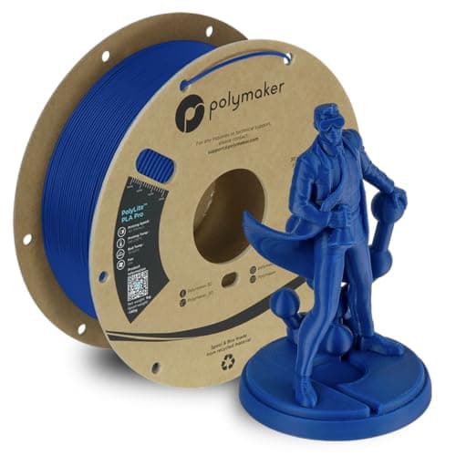 Polymaker PLA PRO Filament 1.75mm 1kg, Tough & High Rigidity Blue 3D Printing Filament, PolyLite PLA PRO 3D Printer Filament 1.75mm, Print with Most 3D Printers