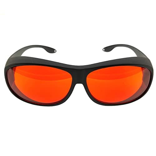 Laser Safety Glasses 532nm OD6 180nm-532nm Wavelength Violet/Blue/Green Laser Protective Goggles for 405nm, 445nm, 450nm,473nm 532nm T1- F