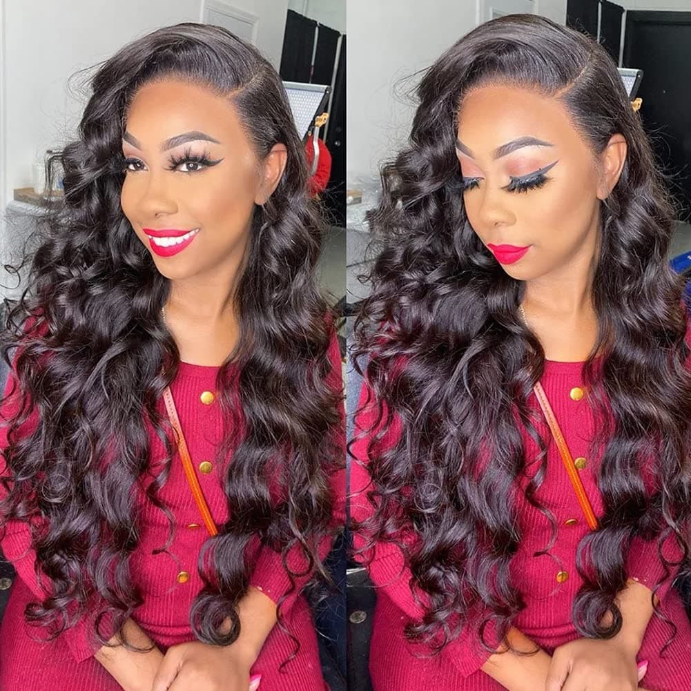 Aopusi Human Hair Bundles with Closure 16 18 20 2214Free Part 100 Brazilian Human Hair Body Wave Bundles with Lace Closure Virgin Hair 4 Bundles with Closure Body Wave Weaves Natural Color